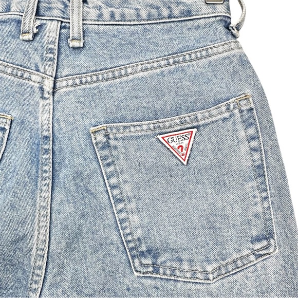 Vintage Guess USA Blue Jeans Fits size 23/24 High Rise Rigid Cotton Retro 90s - Picture 1 of 15